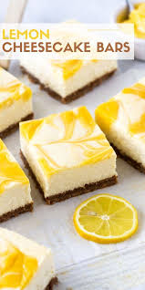 Lemon Cheesecake Bars Garnish With Lemon In 2020 Lemon Cheesecake Bars Spring Desserts Lemon Recipes