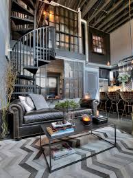 Feminine industrial decor living room. Bring The Industrial Look To Your Home Hgtv