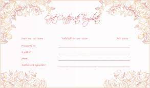 Wedding Gift Certificate Pink 9945 Doc Formats Gift Card Template Gift Certificate Template Birthday Invitation Card Template