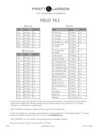 Field Tile Chart Pratt Larson Ceramics Pdf Catalogs