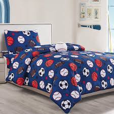Delivering products from abroad is always free, however, your parcel may be subject to vat, customs duties or other taxes, depending on laws of the country you live in. Navy Sports Baseball Football Kids Comforter Set Jd6651