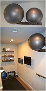 Workout Balls Can Take Up Floor Space In A Gym Area Get The Step By Step Tutorial On How To Make This Workout Ba Home Gym Decor Workout Room Home Home