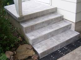 Repairing a pitted sidewalk section. Concrete Stairs In A Private House Staircase Design