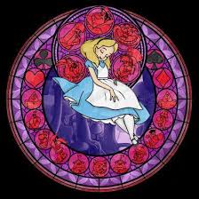 Cross Stitch Pattern For Alice Kingdom Hearts Princess Etsy Disney Stained Glass Alice In Wonderland Disney Alice