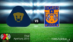 Está lista la final del torneo apertura 2015, que disputaran los pumas de la universidad autónoma de méxico, ante los tigres de la universidad autónoma de nuevo león. Pumas Vs Tigres Final Del Apertura 2015 Partido De Vuelta