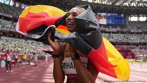 Malaika mihambo of germany won the gold medal in the women's long jump at the tokyo olympics on tuesday. Evenxp8kjkrvvm