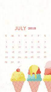 Iphone Wallpaper With July 2018 Calendar Calendar Wallpaper Iphone Wallpaper Wallpaper