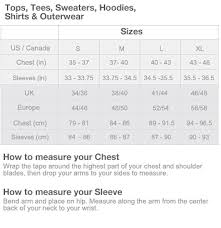 style by juliet size chart