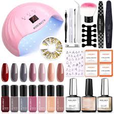 Gel Nail Polish Kit With U V Light 48w Led Nail Lamp For 35 69 Shipped