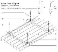 Indoor Linear Strip Metal Ceiling Water Drip For Suspended Ceiling Weather Resistance Metal Ceiling Suspended Ceiling Metal Ceiling Tiles