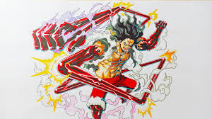 It debuted during luffy's fight against blueno on the tower of law. Drawing Luffy Gear 4 Snakeman From One Piece Youtube