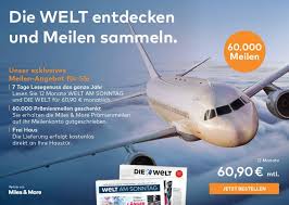 Auf der etihad homepage kann der unterschied zu gcmap.com manchmal ein paar meilen betragen. Mit Nur Einem Zeitungsabo 60 000 Miles More Meilen Sammeln Reisenmitpunkten De