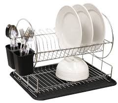 We did not find results for: Home Basics Dish Drainer 2 Tier Round Black By Home Basics 29 99 2 Tiered Dish Rack Offers Space For Draining And D Home Basics Cutlery Holder Dish Racks