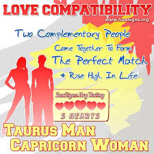 taurus man and capricorn woman love compatibility sunsigns org