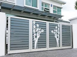 Spring Collections Of Aluminium Folding Gates Elite Gates In 2020 Home Gate Design Door Gate Design House Gate Design