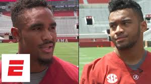 God has already written every chapter of my life. Jalen Hurts Tua Tagovailoa Openly Address Alabama Qb Battle Espn Youtube