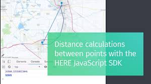 Distance Calculations Between Points With The Here Javascript Sdk Youtube