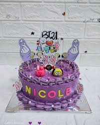 Ulasan berbelanja kue ultah bts online di tokopedia. Wh Cakes Bt21 Request Nya Yg Ultah Sk Ungu N Sk Facebook