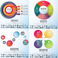 timeline web information chart modern presentation vector