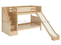 Stellar Medium Bunk Bed With Slide And Staircase Bunk Bed With Slide Bed With Slide Diy Bunk Bed