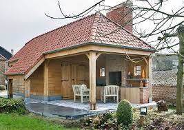 Houten Tuinberging Met Een Grote Plus Realisaties Wood Arts Tuinhuis Tuinhuizen Achtertuin Patio