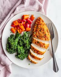 Have You Ever Tried Baking Chicken Breasts In Hummus Well You Should Recipe Hummus Crusted Chicken Crusted Chicken Chicken Dinner