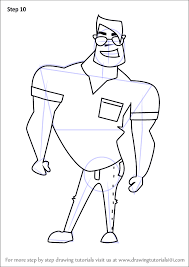 Sketch the lines and curves forming their human look necks, body, hands and legs. Learn How To Draw A Funny Cartoon Man Cartoons For Kids Step By Step Drawing Tutorials