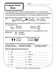 Irregular Plural Nouns 2nd And 3rd Grade Noun Worksheet Irregular Plural Nouns Plurals Irregular Plural Nouns Worksheet