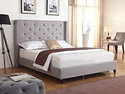 As you might imagine, the cost will vary greatly and will depend on the type of bedroom, hardwood used, and the furniture required. Amazon Com Best Master Furniture Vero Tufted Wingback Platform Bed Cal King Grey Furniture Decor