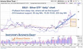 Silver Etf Slv Update All Eyes On 16 Support See It Market