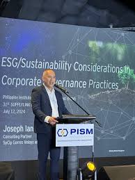 HAPPENING NOW: SGV Partner and ASEAN Consulting Quality Leader Joseph Ian  Canlas speaks at the 31st Supply Link International Supply Management  Conference and Exhibit: Building a Future Relevant Supply Chain through ESG,