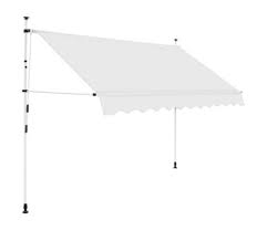 Vidaxl Markiza Zwijana Recznie 300 Cm Kremowa Retractable Awning Outdoor Living Space Awning