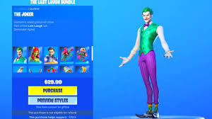 Depending on the country you live this time is: The Joker Bundle Item Shop Release Date Fortnite Battle Royale Youtube