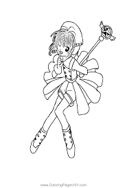 Cardcaptors Sakura 2 Coloring Page for Kids - Free Cardcaptor Sakura  Printable Coloring Pages Online for Kids - ColoringPages101.com | Coloring  Pages for Kids
