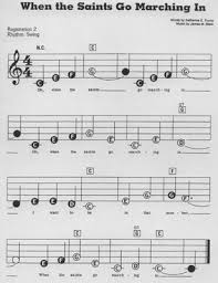 When The Saints Go Marching In Clarinet Sheet Music Piano Music Clarinet Music