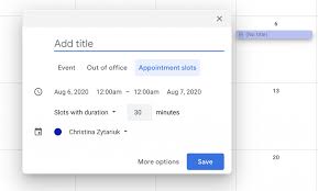 You will need a computer for this, and a google account. Creating Appointment Slots In Google Calendar How Do I