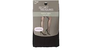 Secret Treasures Womens Tights Floral Mesh St7cq Plus Size