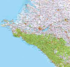 Карта Краснодарского края. Карта Черноморского побережья России.  Автомобильные, топографические, подробные карты Краснодарского побережья.