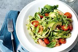 Avocado Pesto Pasta With Hot Smoked Salmon Recipe Smoked Salmon Recipes Avocado Pesto Pasta Avocado Recipes
