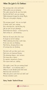 When The Light Is As Darkness Poem By Harry Breaker Harbord Morant