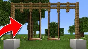 How To Make A Working Swing In Minecraft Tutorial Pocket Edition Ps4 Xbox Switch Pc Youtube