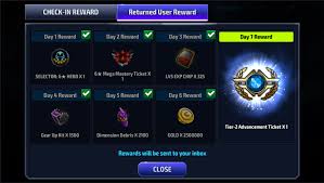 Maybe you would like to learn more about one of these? Returning Rewards 15 Or 30 Days Marvel Future Fight