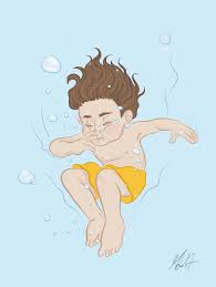 Jumping In The Pool Kid Boy Illustration Pool Jumping Drawing Pool Drawing Drawings Illustration