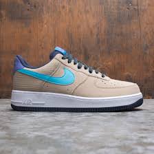 Air Force 1 White Black Blue Fury Nike Men Air Force 1 07 Lv8 Khaki Blue Fury Persian Violet In 2020 Nike Men Air Force Nike