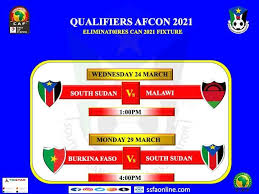 The africa cup of nations qualifiers swings back into action this week with a number of tasty clashes where most countries will be looking to book spots or move closer to qualifying for the tournament in. Mayardit Fm Turalei Afcon Qualifiers 2021 Group Stages Fixtures Are Out South Sudan Will Take On Malawi On Wednesday 24th March 2021 1 00pm The Second Match For Bright Star Shall Be