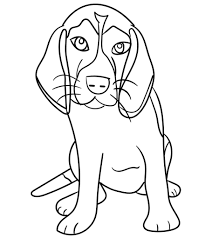 Boxer dog easy line art. Top 25 Free Printable Dog Coloring Pages Online