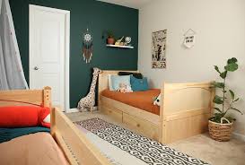 Room divider kits are available in four colors (white, graystone, mocha, black) and the tension rod extends from 5 feet 6 inches to 10 feet. Room Reveal Boy And Girl Shared Kids Room With Gender Neutral Decor Maxtrix Kids