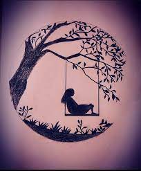 Shop by subject, style, room, best sellers & more. Swinging Girl In Nature Drawing By Manav Jain Saatchi Art
