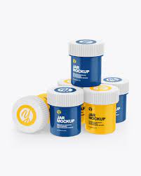 Download Glossy Paint Jars Mockup In Jar Mockups On Yellow Images Object Mockups