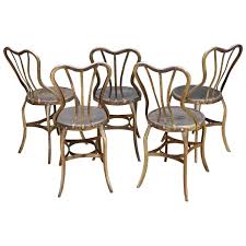 1920s Vintage Industrial Uhl Metal Dining Cafe Bistro Chairs Five Vintage Industrial Decor Industrial Decor Metal Bistro Chairs